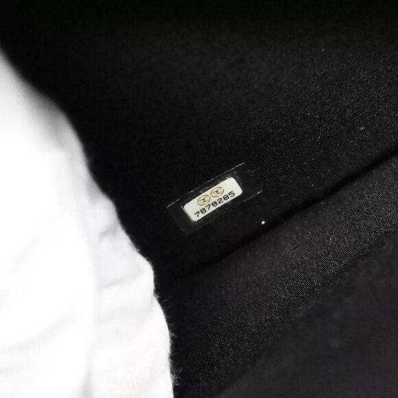 Chanel Navy Canvas Icon Chain Tote Handbag - Picture 7 of 10